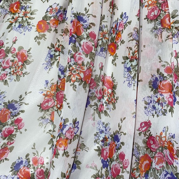 Floral Strapless Summer Dress - Picture 2 of 3